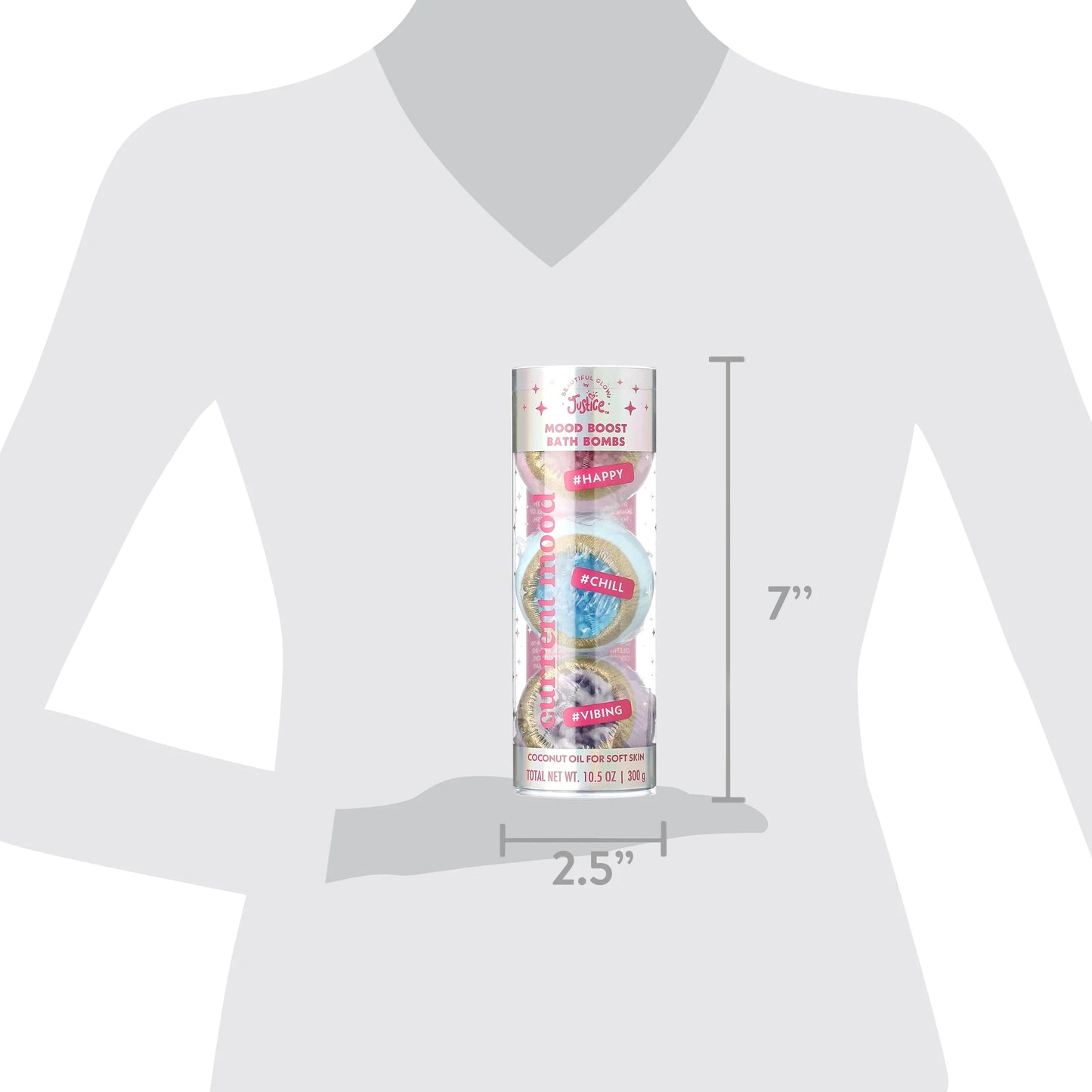 Beautiful Glow by Mood Boost Bath Bomb Set, 3 Piece