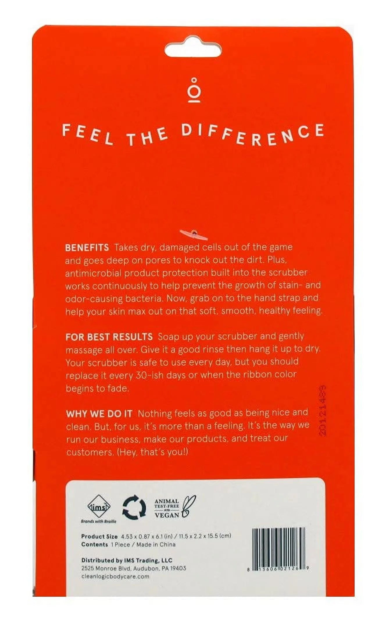 Exfoliating Body Scrubber, 1 Ea, 3 Pack