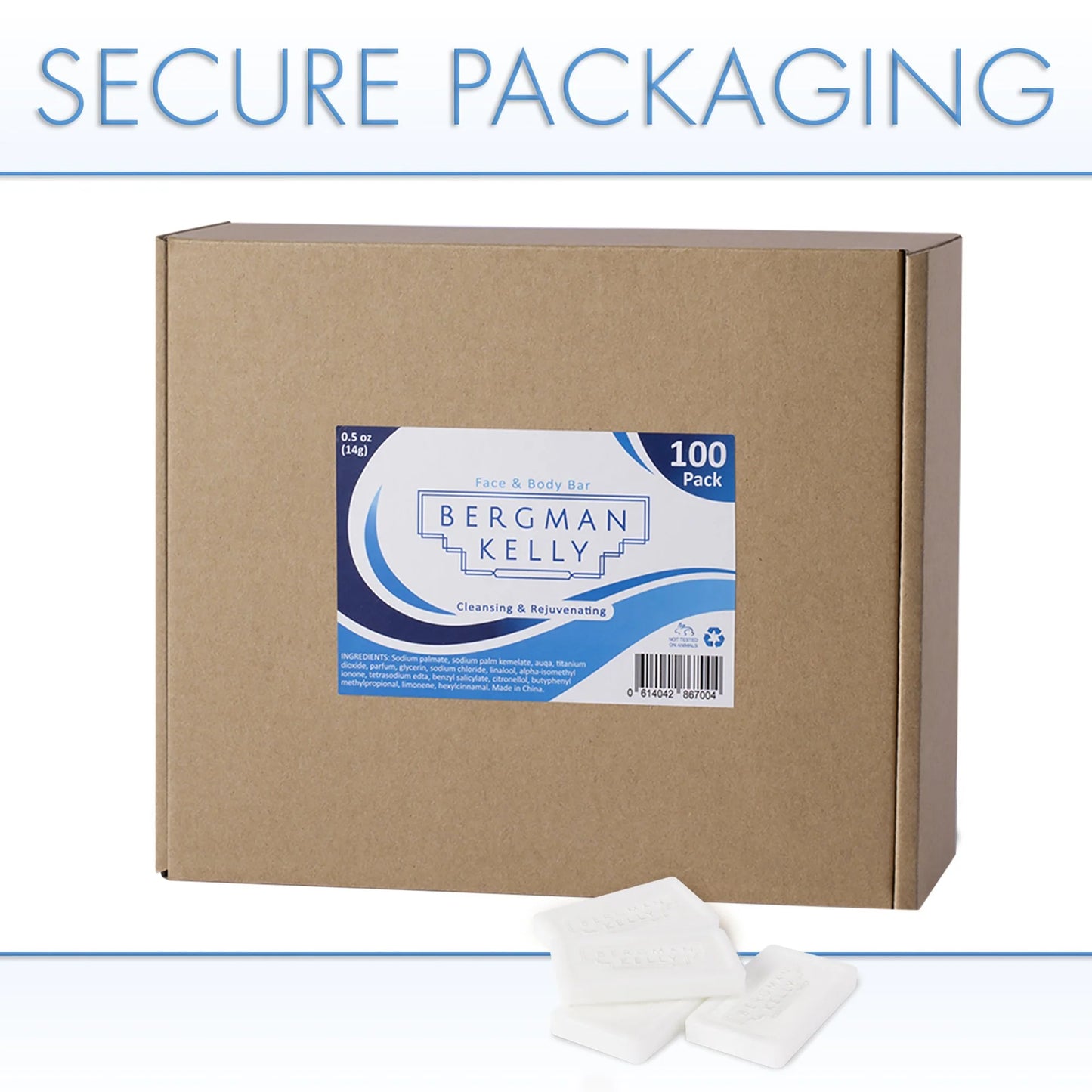 0.5 Oz Hotel Travel Soap Bars, 100 Pack (US Company)