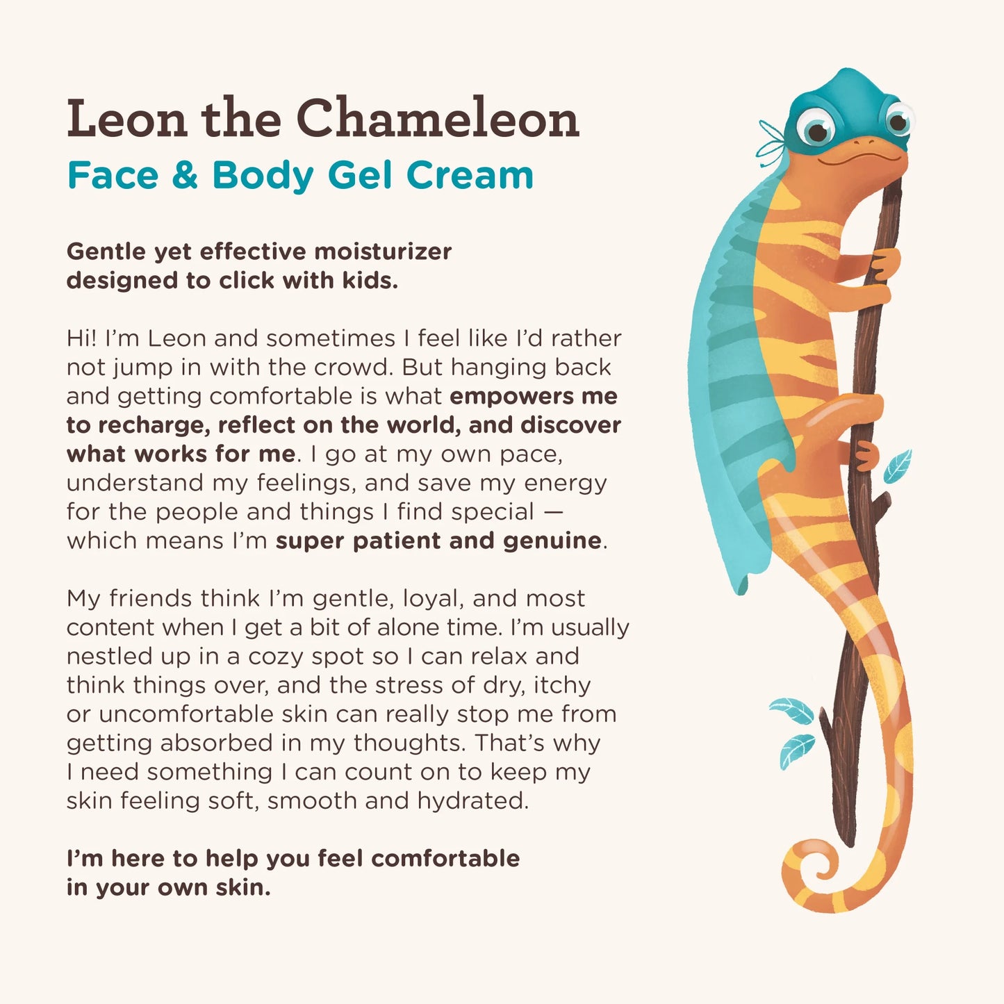 Kids Face and Body Gel Cream Lotion for Sensitive Skin, 8 Oz