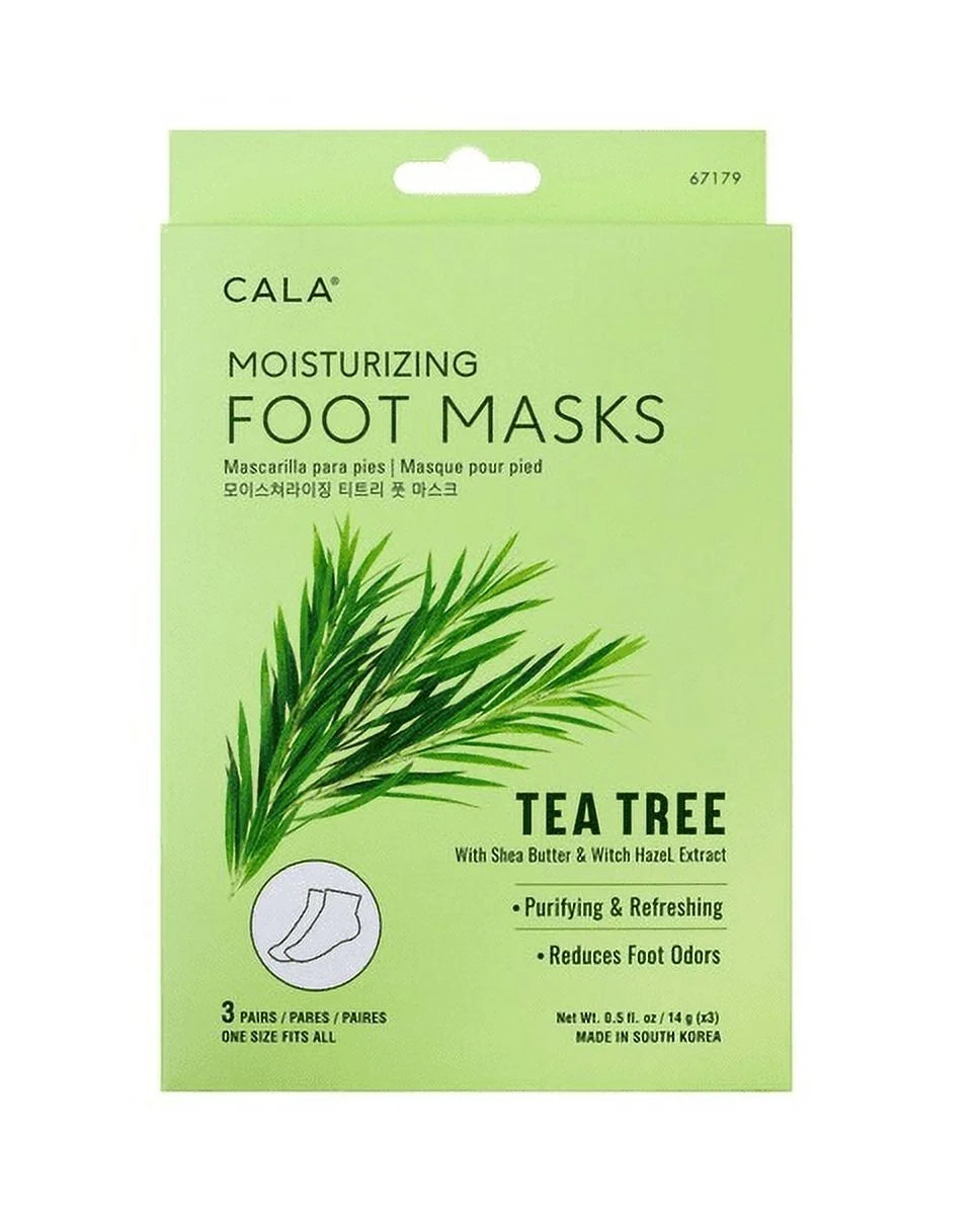 MOISTURIZING FOOT MASK: TEA TREE (3 PAIRS)