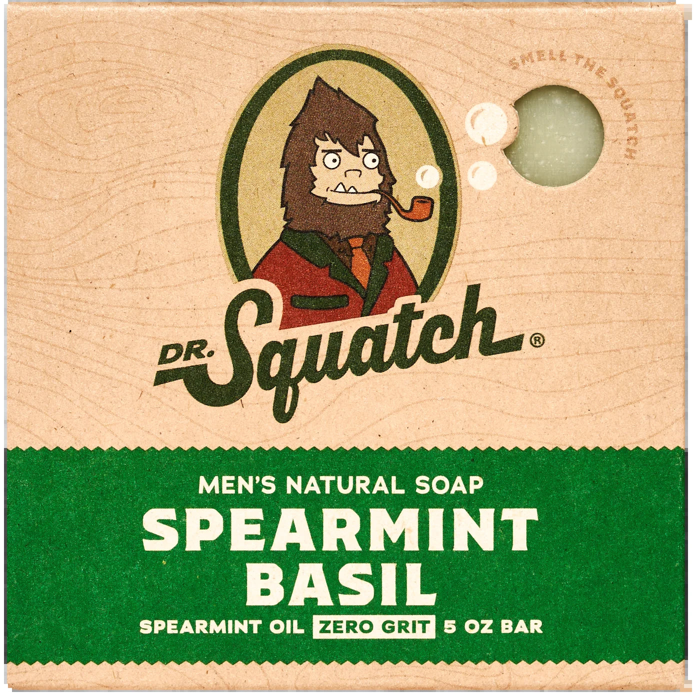 Natural Bar Soap for All Skin Types, Spearmint Basil, 5 Oz