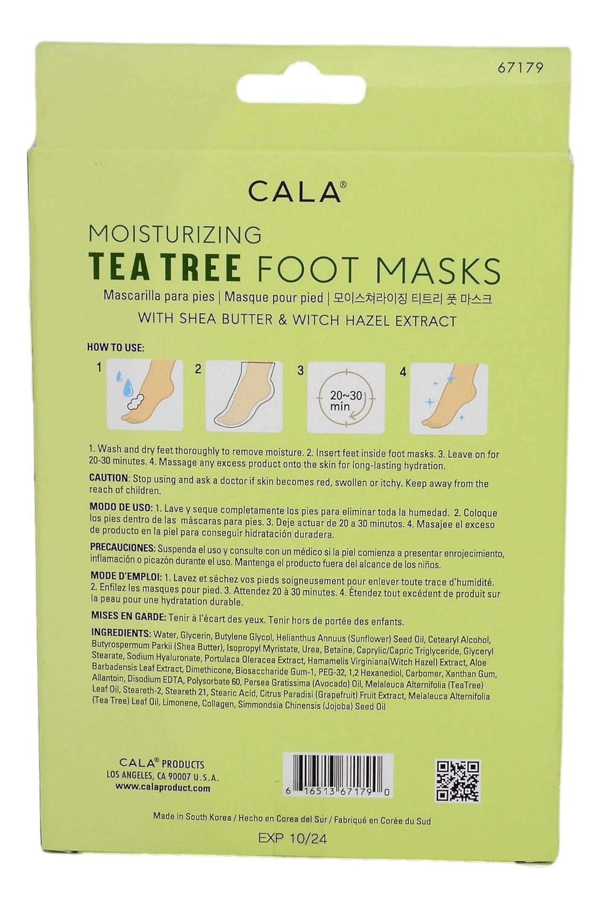 MOISTURIZING FOOT MASK: TEA TREE (3 PAIRS)