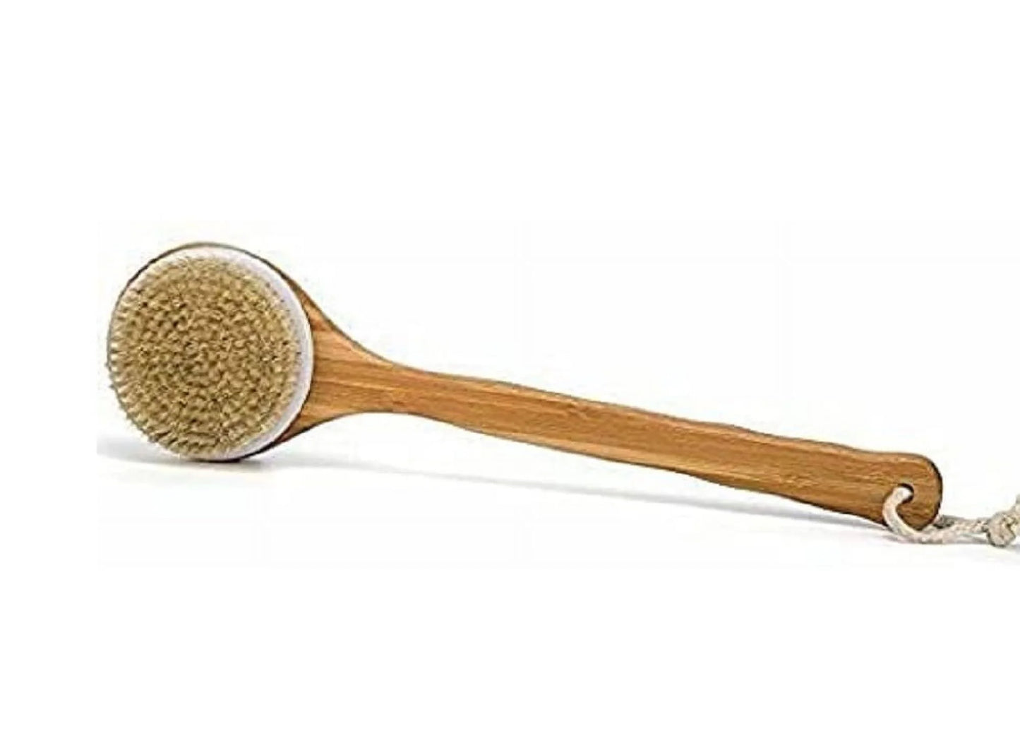 Best Dry Body Brush for for Lymphatic Drainage and Cellulite Treatment- Long Handle, Bamboo Spa Brush - Dry Brushing for Cellulite, Exfoliation