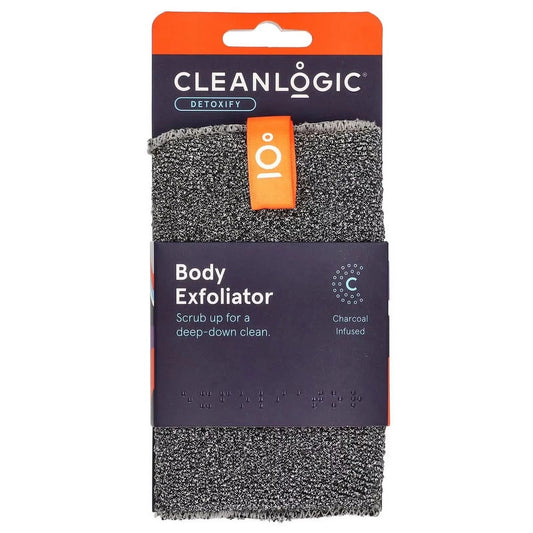 Exfoliating Body Scrubber, Detoxify Charcoal Infused for Clean, Smooth Skin, 1 Count