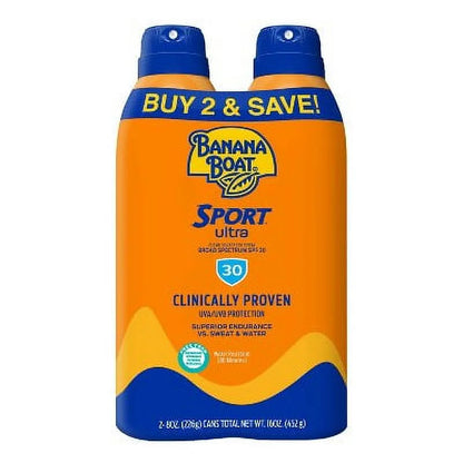 Ultra Sport Clear Sunscreen Spray - SPF 30 - 16 Fl Oz