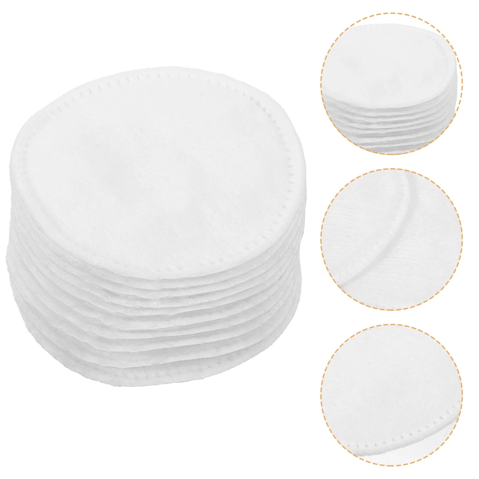 200 Pcs Makeup Cotton round Pads Thickened Three Layer Facial Cotton Remover