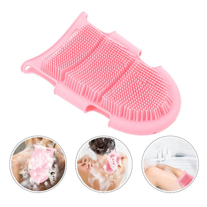 Brush Bath Massage Shower Silicone Gloves Scrubber Tool Care Exfoliating Massager Spa Skin Baby Glove Face Cleansing