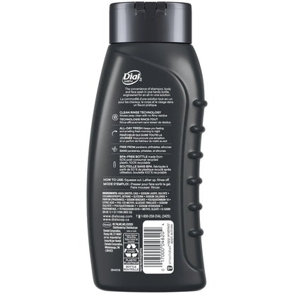 Men 3In1 Body, Hair and Face Wash, Ultimate Clean, 16 Fl Oz