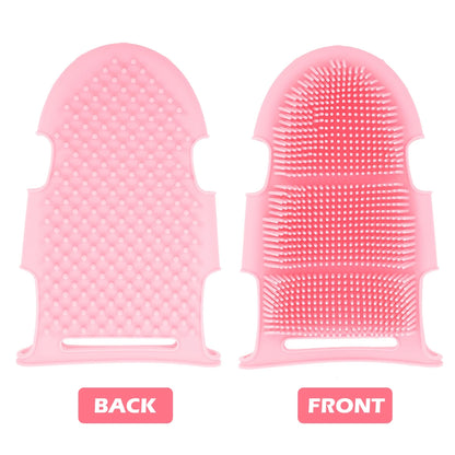 Brush Bath Massage Shower Silicone Gloves Scrubber Tool Care Exfoliating Massager Spa Skin Baby Glove Face Cleansing