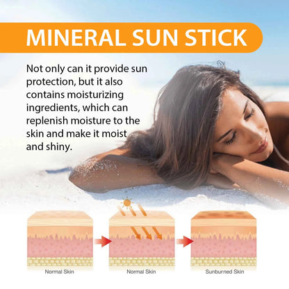 Sheer Mineral Sunscreen Stick for Face & Body,Sunguard Pro: Broad Spectrum Sunscreen SPF 50+ - Ultimate Protection for Outdoor Enthusiasts