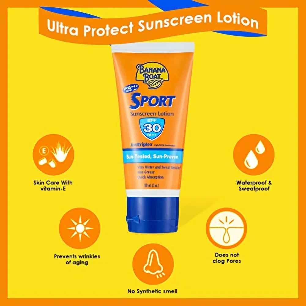 Sport Performance Sunscreen Lotion 30 SPF 1 Oz (Pack of 4)