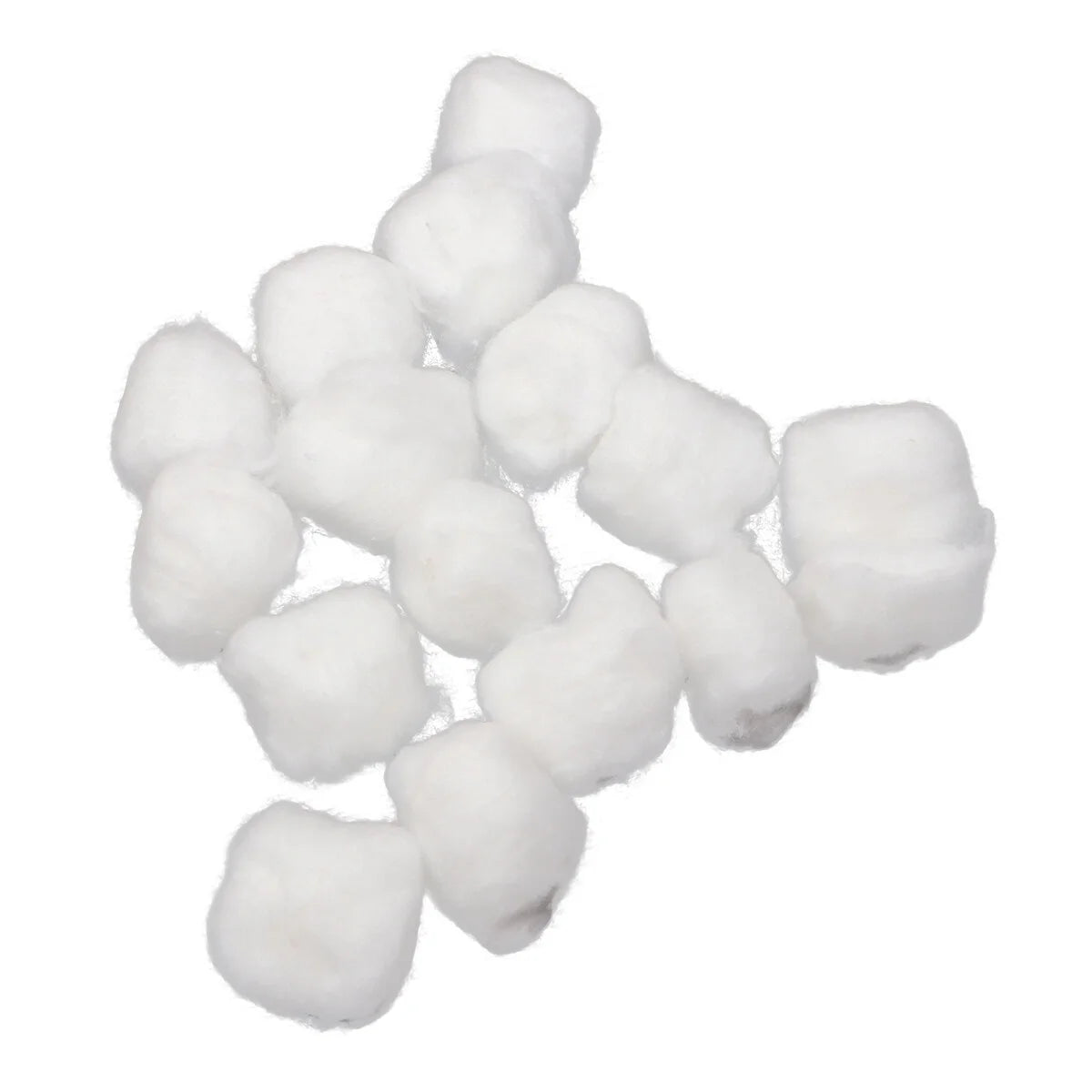 5 Packs of Pure Cotton Ball Makeup Remover Cotton Ball Face Cleaning Ball Absorbent Ball White (1 Pack for 100Pcs)