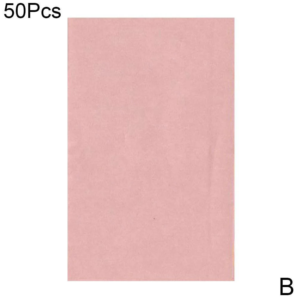 50 Pieces Facial Tissue Papers Oil Absorbent Control Makeup Beauty Tools P9Y2