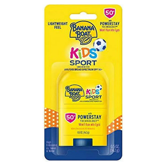 Kids Sport Sunscreen Stick, Sting-Free, Tear-Free, Broad Spectrum, SPF 50, 0.5Oz.