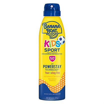 Kids Sport Sting-Free, Tear-Free, Reef Friendly, Broad Spectrum Sunscreen Spray, SPF 50, 6Oz.