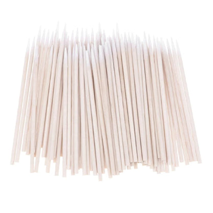 100 Pcs Cotton Swab 6.7 Inch Wood Handle for Earphone Phones Charge Ports