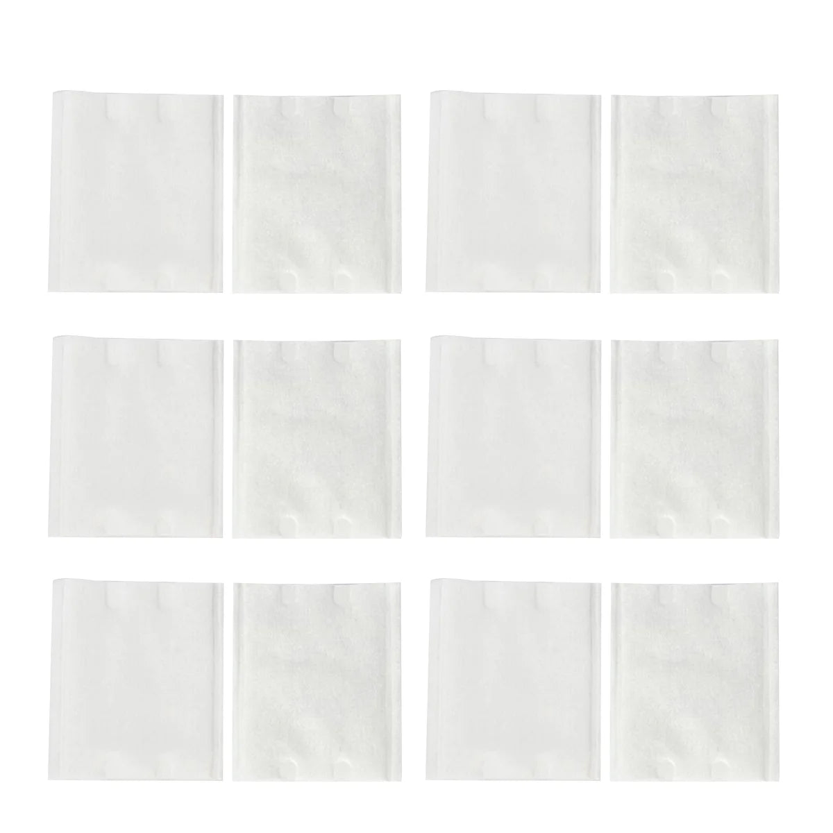 64 Pcs Portable Cotton Piece Makeup Remover Individual Pack Cotton Square Pad (Random Color)