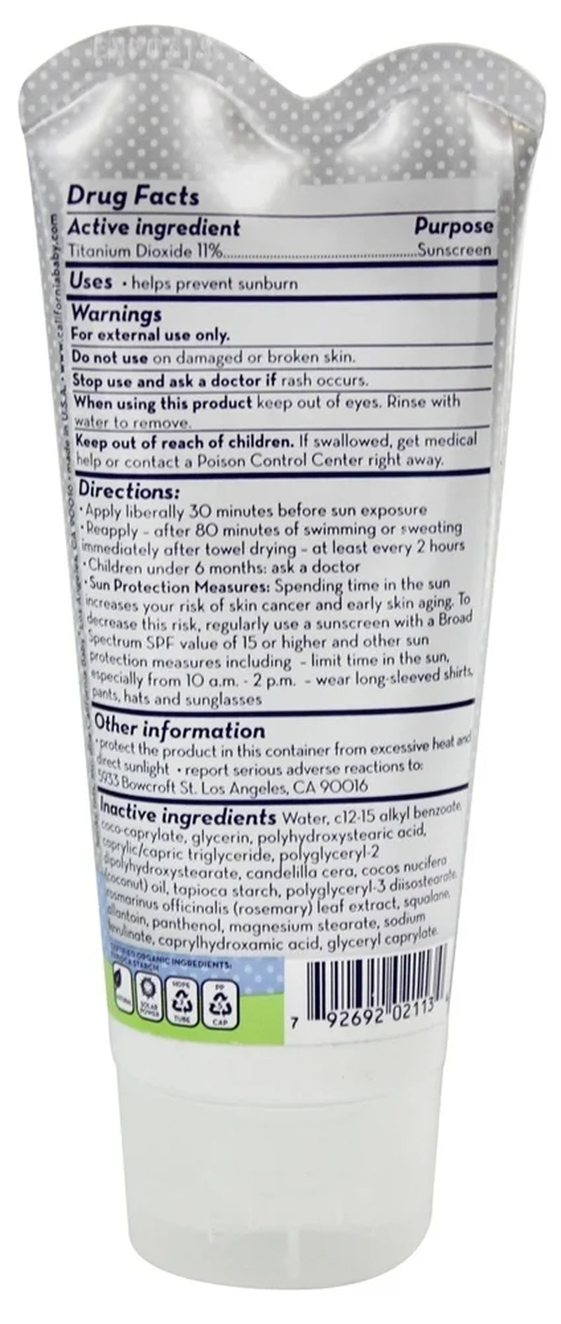 Super Sensitive No Added Fragrance Mineral Sunscreen, SPF 30+, 2.9 Oz