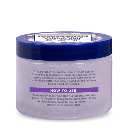 Dr. Teal'S Epsom Salt Body Scrub Exfoliate & Renew W/ Lavender, 16 Oz