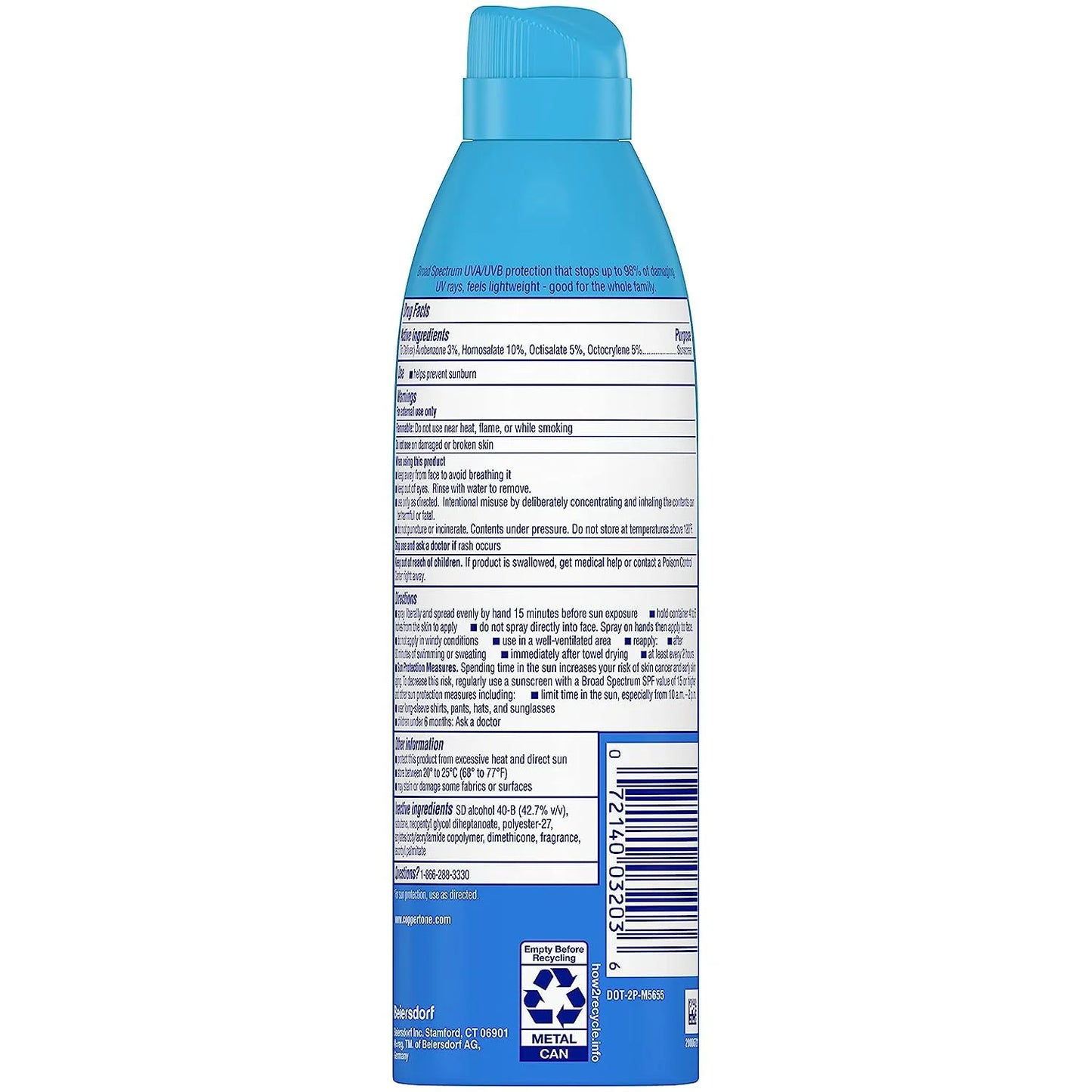 COMPLETE SPF 50 Sunscreen Spray, Lightweight, Moisturizing Sunscreen Pack, Water Resistant Spray Sunscreen SPF 50, 5.5 Oz Spray, Pack of 3