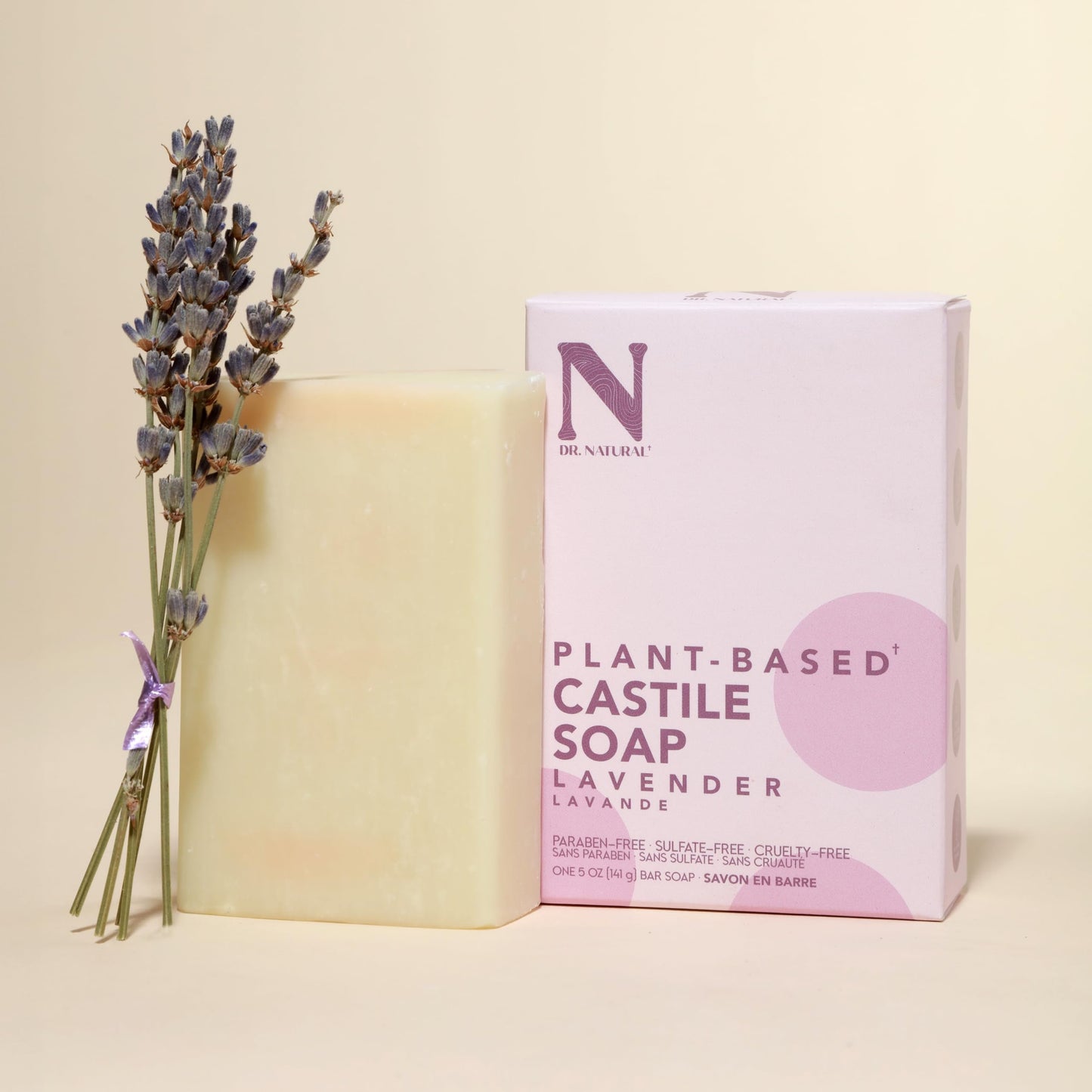 Pack of 2  Castile Bar Soap - Lavender , 2 X 8 Oz Soap