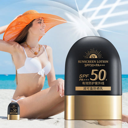 Sheer Mineral Sunscreen Stick for Face & Body,Beach Breeze Defense: Water-Resistant Sunblock SPF 50+ - Your Companion for Fun in the Sun