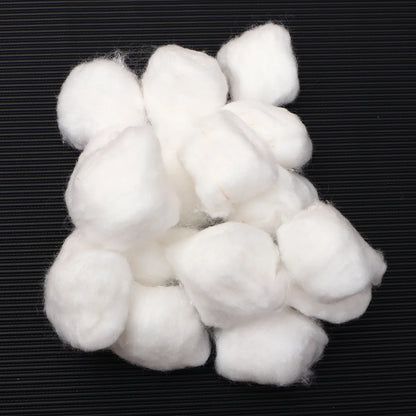 5 Packs of Pure Cotton Ball Makeup Remover Cotton Ball Face Cleaning Ball Absorbent Ball White (1 Pack for 100Pcs)