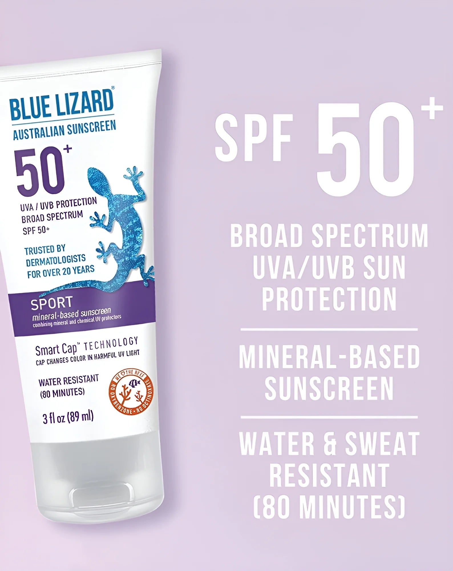 Sport Mineral-Based Sunscreen SPF 50+ - 3 Fl Oz