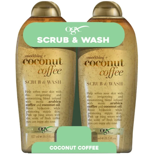 Coconut and Coffee Scrub, 19.5 Ounce (Pack of 2)