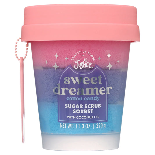 Beautiful Glow by  Bath Sugar Body Scrub, Cotton Candy, 8.4 Oz