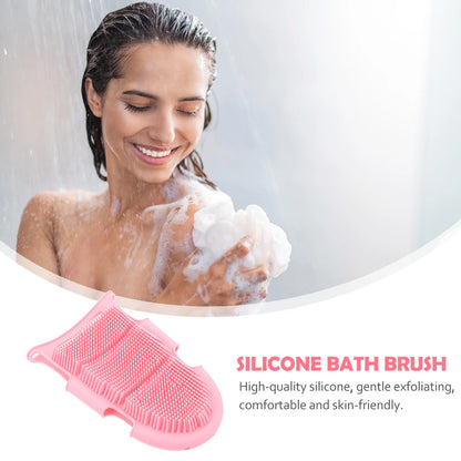 Brush Bath Massage Shower Silicone Gloves Scrubber Tool Care Exfoliating Massager Spa Skin Baby Glove Face Cleansing