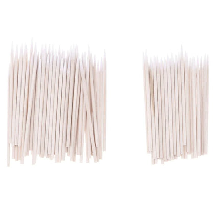 100 Pcs Cotton Swab 6.7 Inch Wood Handle for Earphone Phones Charge Ports