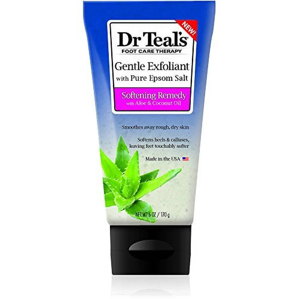 Dr. Teal'S Gentle Exfoliant Foot Scrub with Epsom Salt, 6 Oz, 2 Pack