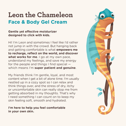 Kids Face and Body Gel Cream Lotion for Sensitive Skin, 8 Oz