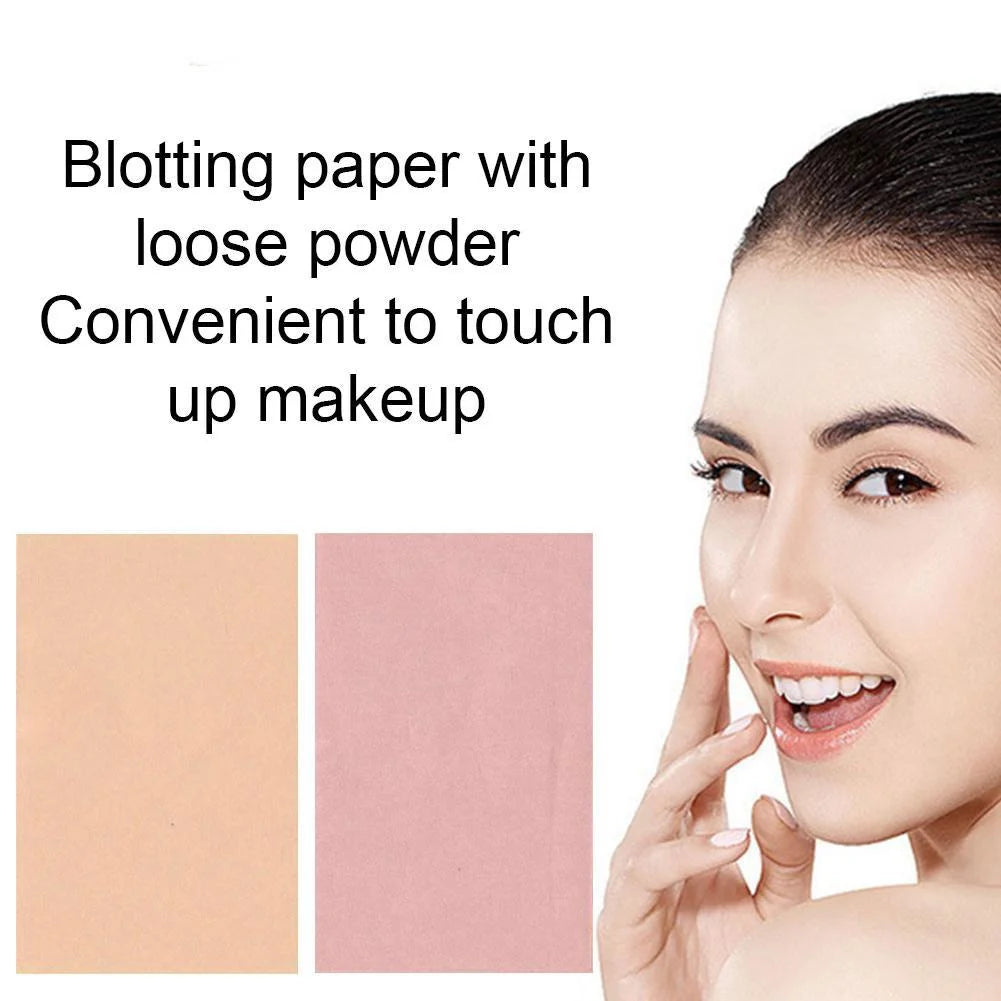 50 Pieces Facial Tissue Papers Oil Absorbent Control Makeup Beauty Tools P9Y2